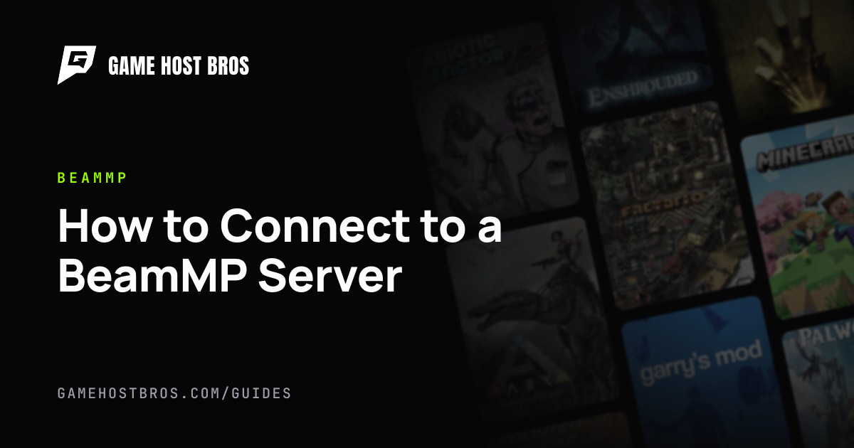 How to Connect to a BeamMP Server | Game Host Bros Guides