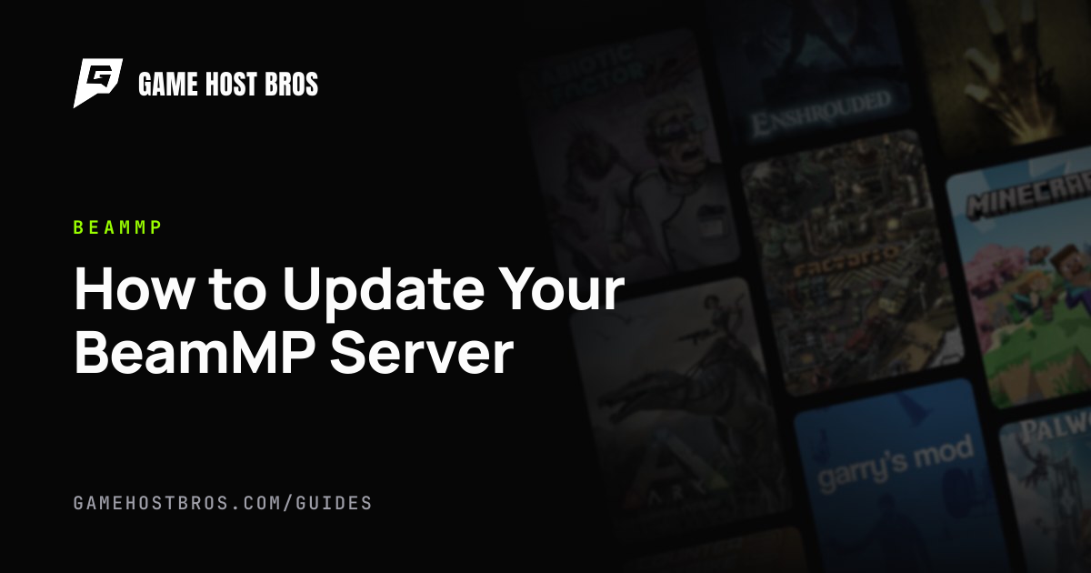 How to Update Your BeamMP Server | Game Host Bros Guides