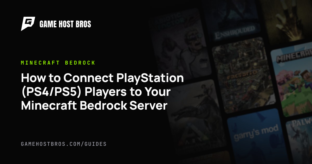 Minecraft Invite Code Playstation How to Connect PlayStation (PS4/PS5) Players to Your Minecraft Bedrock ...